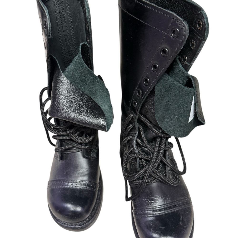 Sleek Black Women's Combat Boots